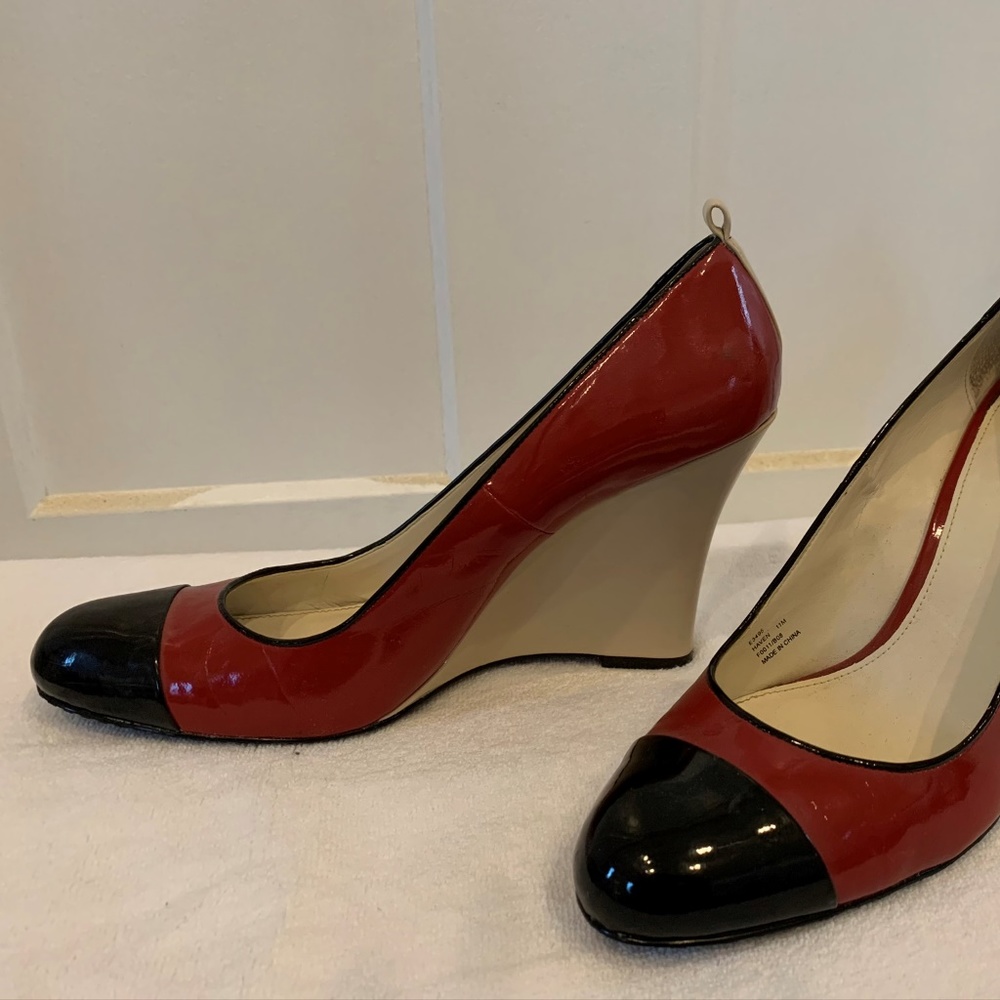 COPY - Haven Cap Toe Nine West Wedge Pump